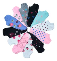 Comprar Medias Tobilleras Estampadas Para Dama Por Docena 