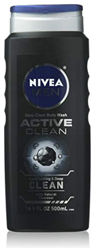 Nivea For Men Body Wash Active Clean 169 Oz Paquete De 2