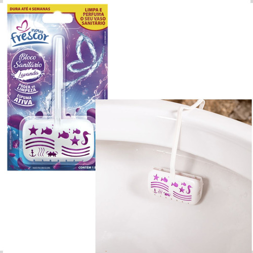 24u Pedra Bloco Desodorizador P/ Vaso Sanitário C/ Cesto 30g