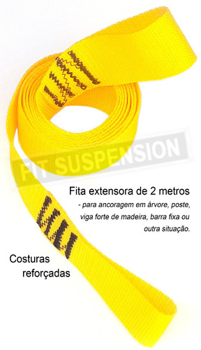Imagem 5 de 8 de Corda De Treinamento Suspenso Pro Tipo Trx Fit Suspension Ót