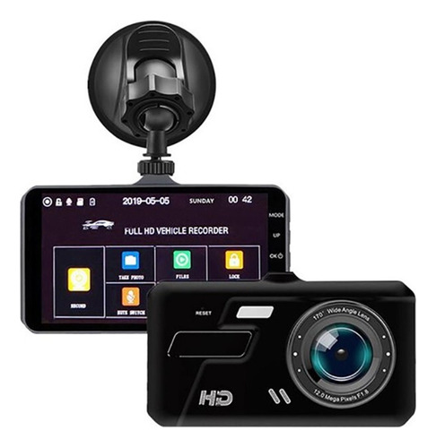 A Coche Dvr Cámara Dual Lente 1080p Dash Cam Auto Digital
