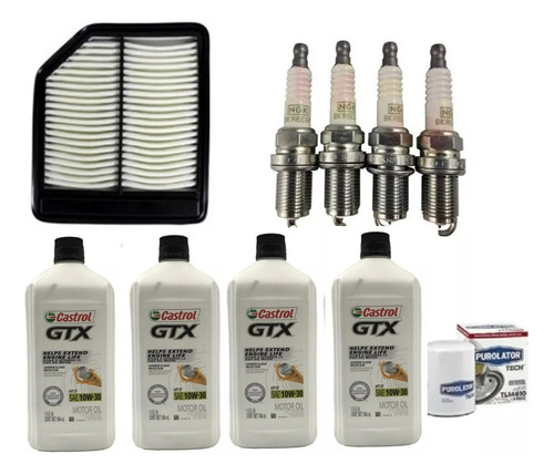 Kit 10w30 Afinacion Honda Civic 2006 2007 2008 Motor 1.8