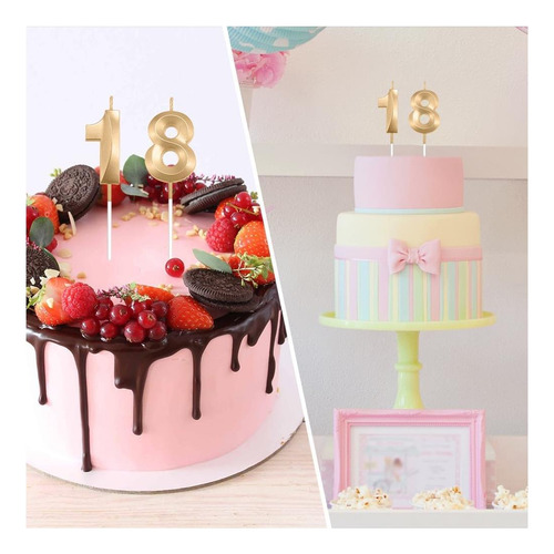 Velas De Cumpleaños, Velas De Cumpleaños Número 18, Velas De