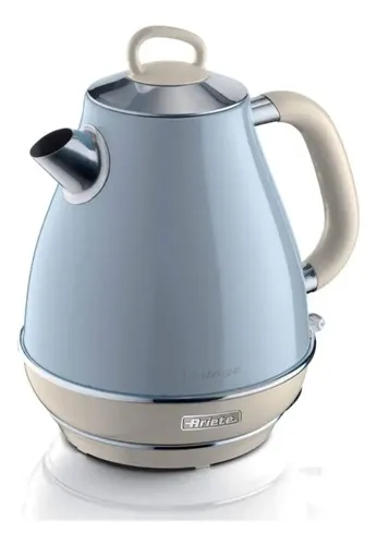 CHALEIRA ELÉTRICA ARIETE VINTAGE 1,7L EM AÇO INOX 1850W AZUL 220V