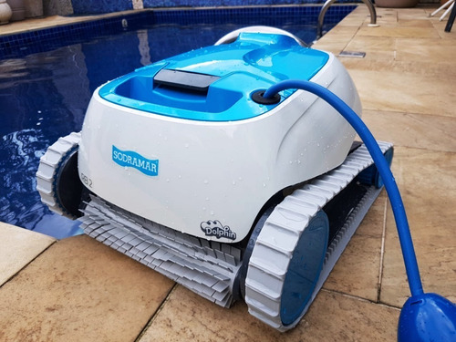Robô Piscina Sobe Parede Rb2 Limpa Aspira Até 12m Sodramar