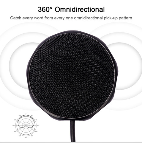 New Micrófono De Conferencia Usb 360° Omnidireccional For Y