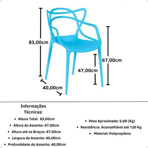 Mesa De Jantar Hairpin Natural 130x80cm + 6 Cadeiras Allegra