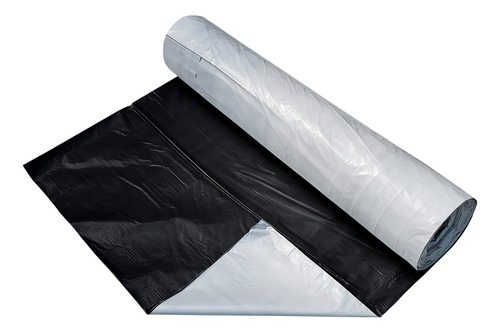 Lienzo blanco y negro de doble cara para ensilaje de ganado, 8 x 14 m