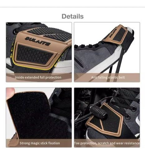 Protector Cubre Calzado Palanca De Cambios Moto Negro Unico
