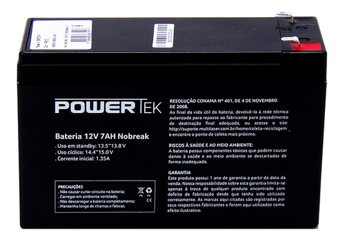Bateria 12v 7a Central De Alarme E Cerca Elétrica Nobreak 