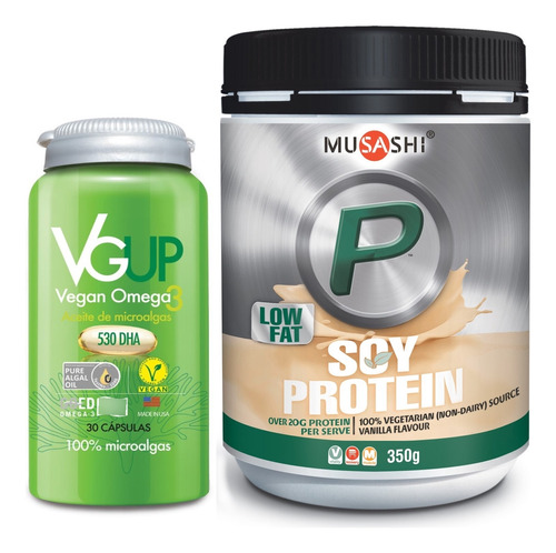 Musashi Batido De Proteinas Vegetal + Vg Up Omega 3 Vegetal 