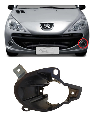 Suporte Farol Milha Esquerdo Hoggar 2010 A 2014 Peugeot