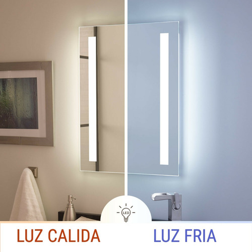Imagen 5 de 6 de Espejo De Lujo Con Luz Led Y Dispositivo Touch