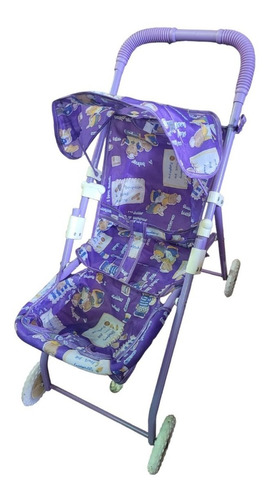 Coche De Muñecas Bebé Juguete 4 Ruedas Plegable