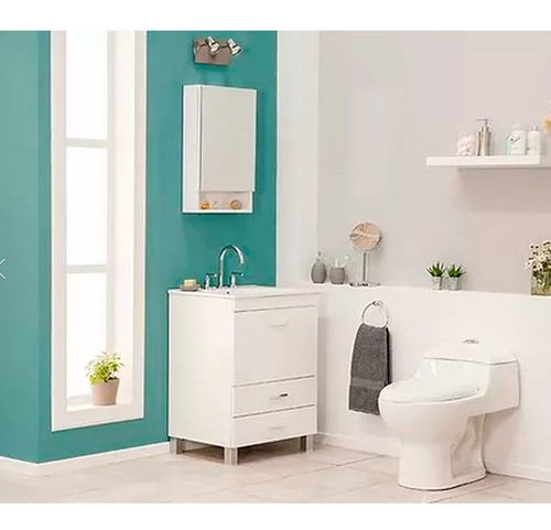 Botiquin Baño Puerta 45x60 Cm Melamina Espejo Amube