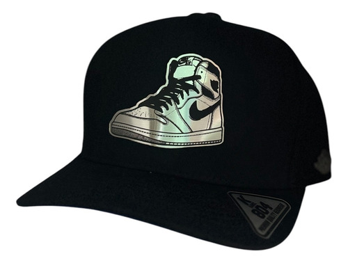 Gorra Los Mejores Jordan Edición Silver Logo A Un Costado Negro Único Lisa (Usado)