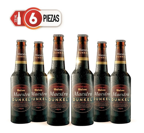 Six Pack Cerveza Mahou Maestra Dunkel 330ml C/u