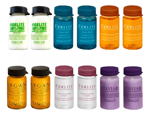 Caja 12 Ampollas Surtidas 15ml C/u + Gorro Térmico Fidelite