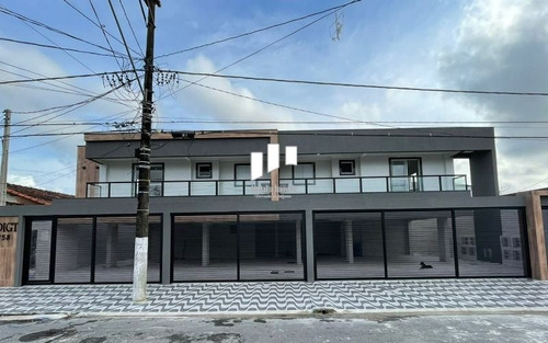 Imagem 1 de 15 de Casa Nova, De 2 Dormitórios Em Condomínio Em Praia Grande Sp.