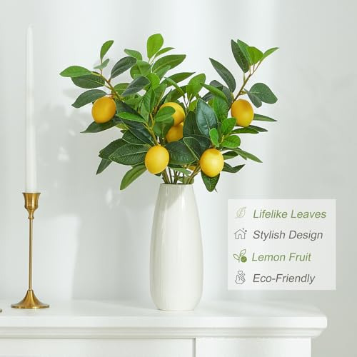 Ramas De Árbol De Limones Artificial - Tallos De Vegetación