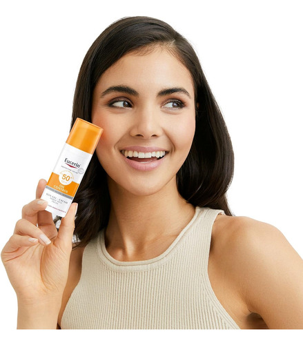 Protector Solar Eucerin Sun Face Oil Facial Mat Fps50+ 50ml.