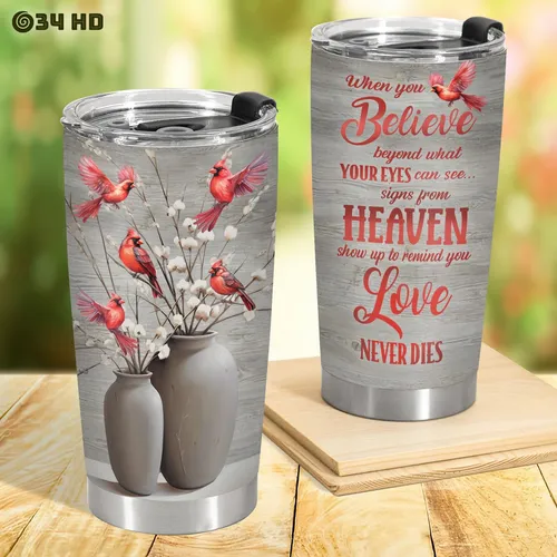 34hd Regalos Cardinales Para Navidad, Vaso Cardinal 20 Oz De