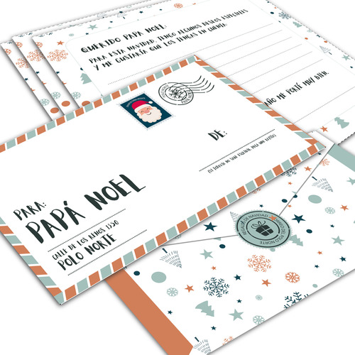 Kit Imprimible - Carta Para Enviar A Papá Noel Con Respuesta