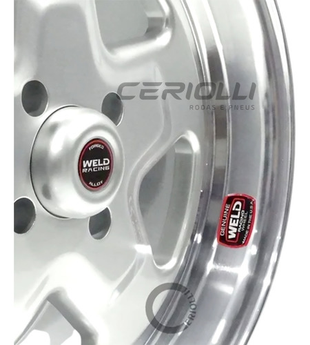 Jogo 4 Rodas Weld Pro Star Aro 15 Tala 7 C9 Calota Aluminio Cor 15x4 4x100