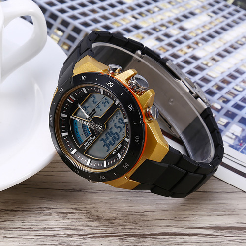 Reloj De Pulsera Para Hombre Analógico Y Digital Con Luz