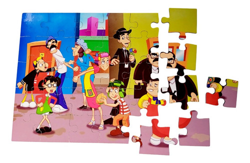 Quebra-cabeça Do Chaves Mdf 30 Peças
