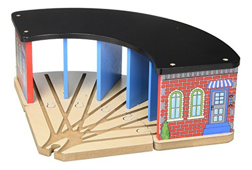 Kids Destiny Wooden Train Track Garage - Fits 5 Cars 8i3cn