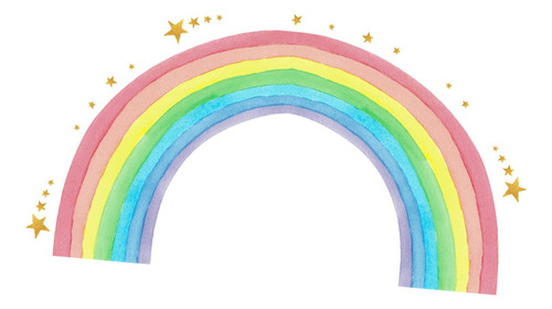 Bien Etiqueta Engomada Del Arco Iris Calcomanías De Pared