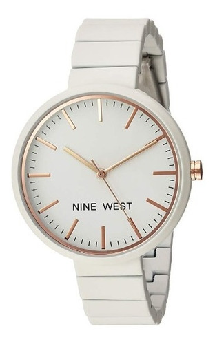 Reloj Nine West Blanco Para Mujer