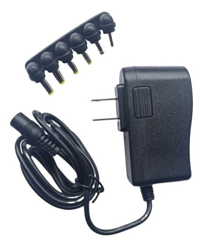 Adaptador Cargador Electrónico 9 Vdc Puntas Intercambiables.