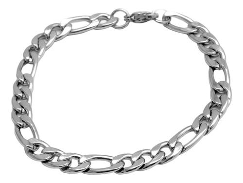 Pulsera Figaro Unisex Acero Quirúrgico 316l