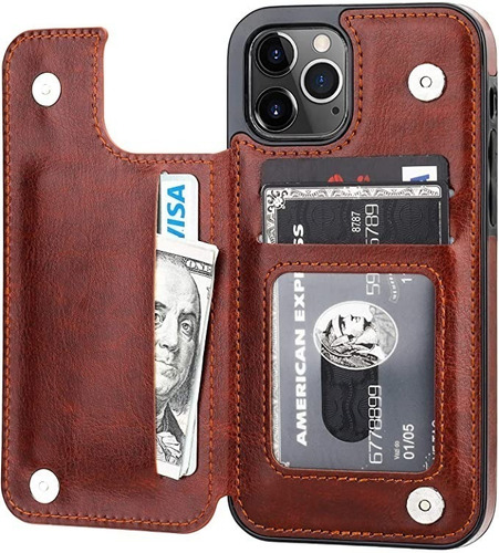 Capa Carteira Para iPhone 12, 12 Pro, 12 Mini & 12 Max