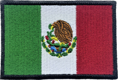 Parche Bordado Bandera Mexico