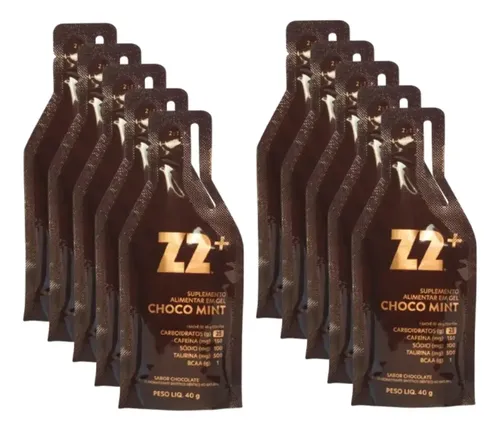 Energy Gel Z2+ 25g Carbo Choco Mint Z2 Foods (10 Un 40g) | Frete