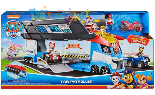 Paw Patrol Camión Mission Cruiser Sonido Patroller Robo Dog
