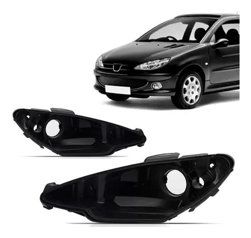 Carcaça Farol Peugeot 206 2005 2006 2007 2008 Foco Simples