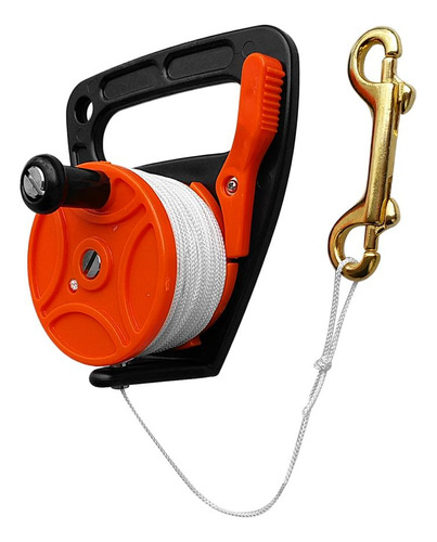 1 Piece De Carrete De Seguridad Con Cuerda Y Hebilla Naranja