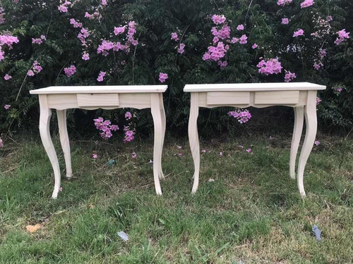 Dressoire, Mesa De Arrime,recibidor,dos Cajones Vintage