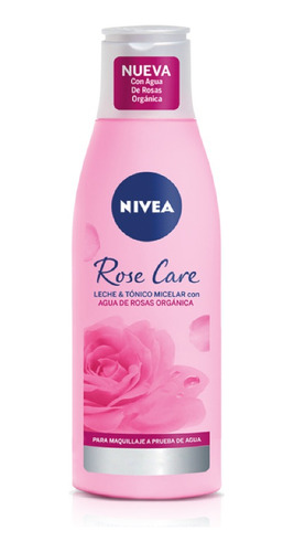 Leche Y Tónico Micelar Nivea Rose Care 200 Ml