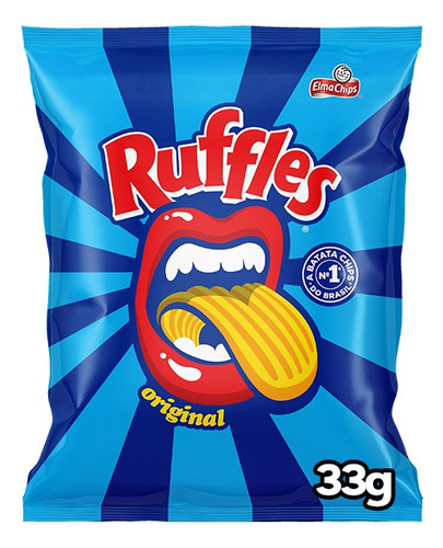 Batata Frita Ondulada Original Elma Chips Ruffles 33G