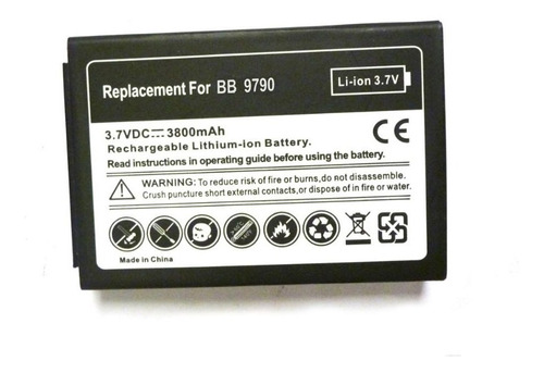 Bateria Pila Larga Duracion Blackberry Bold 6 9790 3800mah