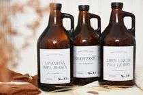 Comprar Set X 3 Botellones Growlers Lavadero Vidrio 1900cc.