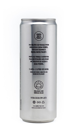 Imagem 2 de 3 de Água Mineral Com Gás Mamba Water 350ml
