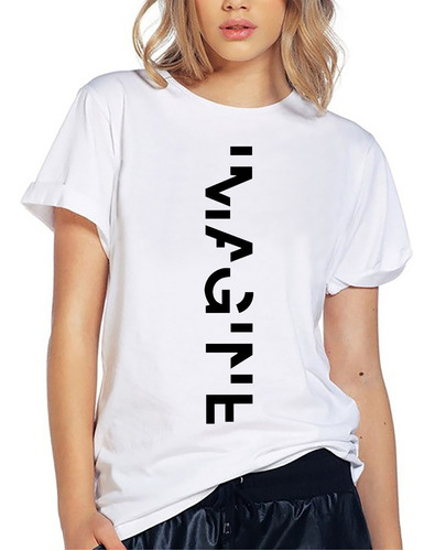Blusa Playera Camiseta Dama Imagine Moda Urbana Elite #731
