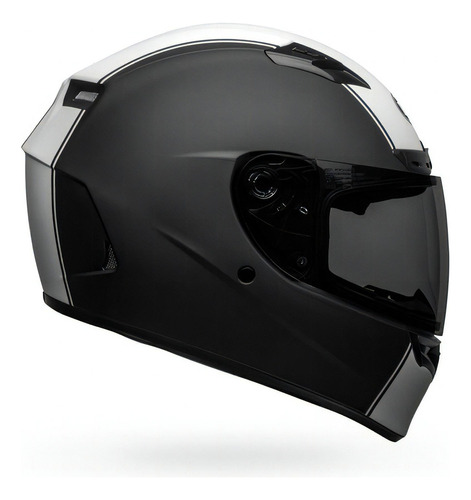 Capacete Bell Qualifier Dlx Rally Fosco  # Cor Preto e Branco Fosco Tamanho do capacete 57-58