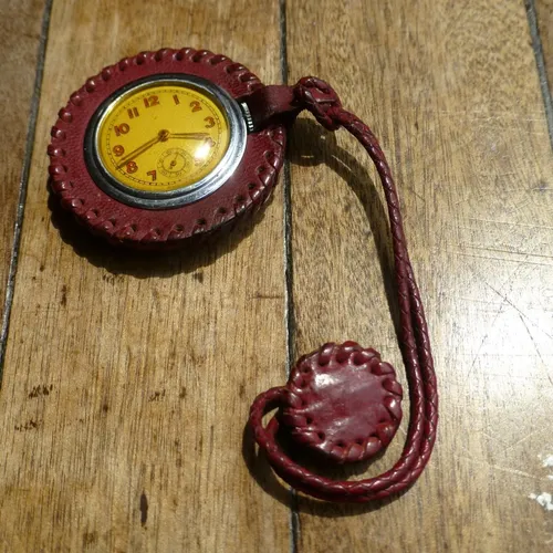 comprar Reloj De Solapa Cuero Frances Cuerda Antiguo Cilin 141219swt
